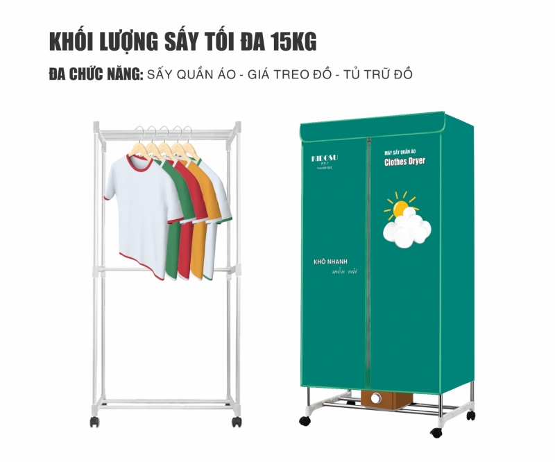 Tủ Sấy Quần Áo Kidosu KD-CD26