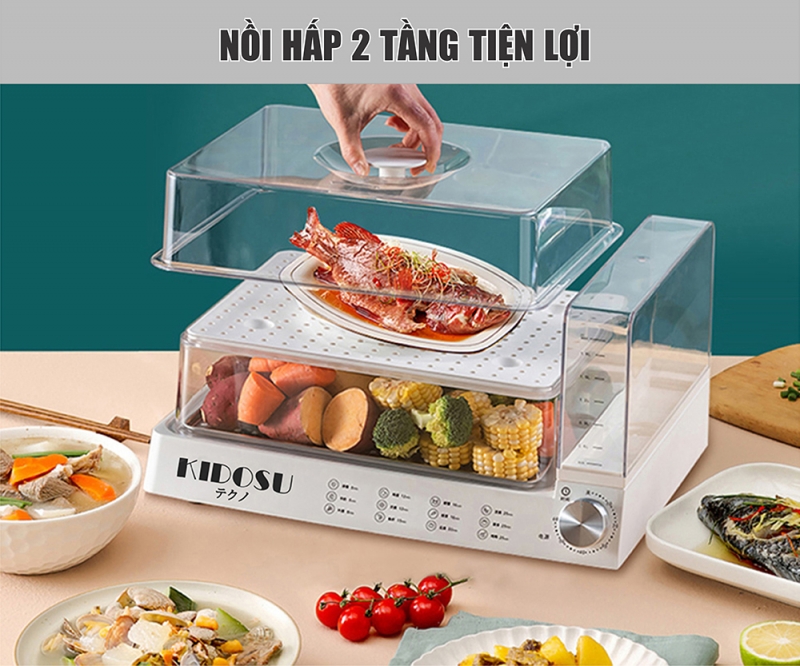 Nồi Hấp Điện Đa Năng Kidosu KD-S568