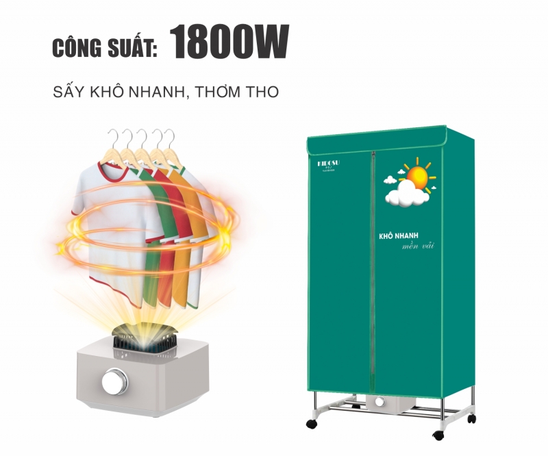 Tủ Sấy Quần Áo Kidosu KD-CD28