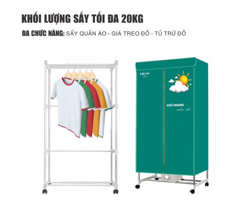 Tủ Sấy Quần Áo Kidosu KD-CD28