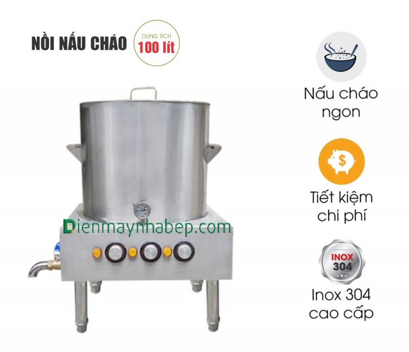 Nồi nấu cháo điện 100L