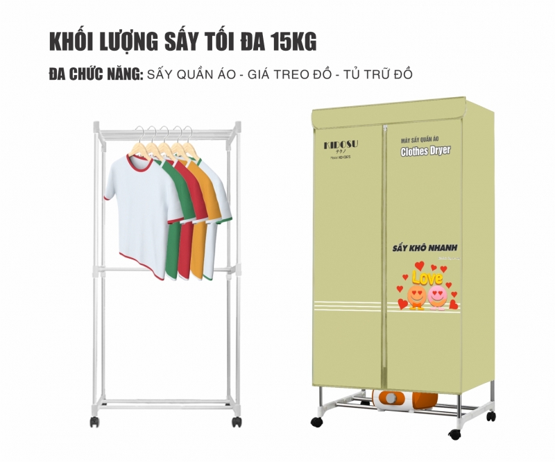 Tủ Sấy Quần Áo Kidosu KD-CD25