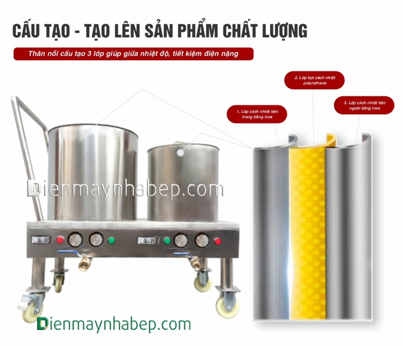 Bộ nồi phở điện 20L - 50L