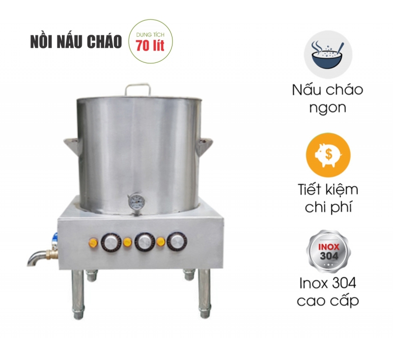 Nồi nấu cháo điện 70 lít