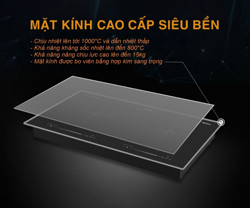 Bếp từ đôi Malaysia 4800w inverter