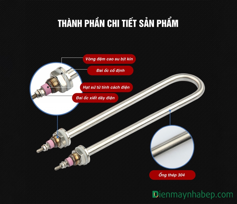 Thanh Điện Trở 3Kw Nồi Đun điện