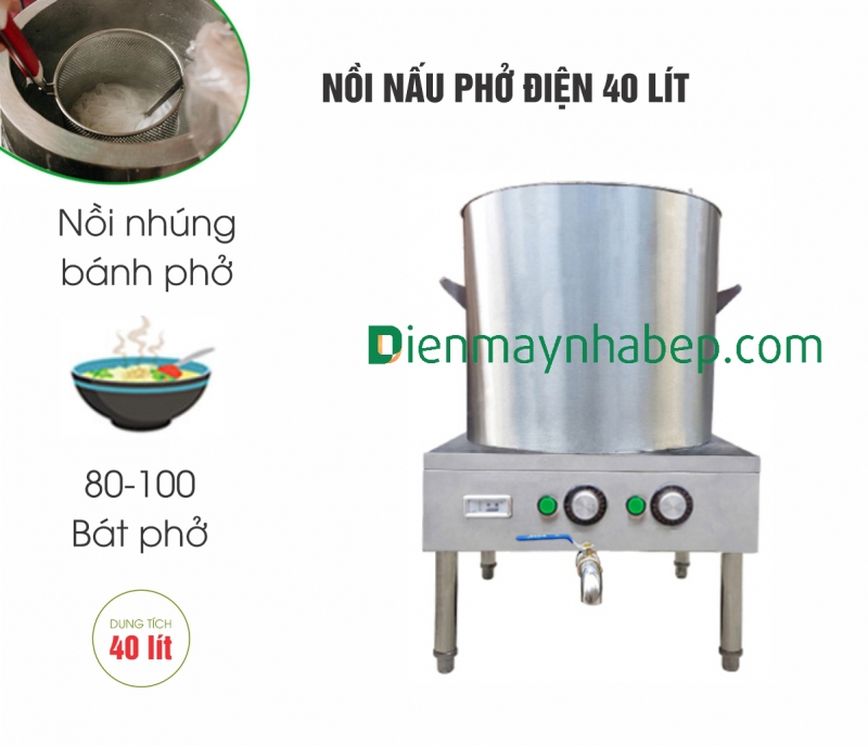 Nồi nấu phở điện 40L