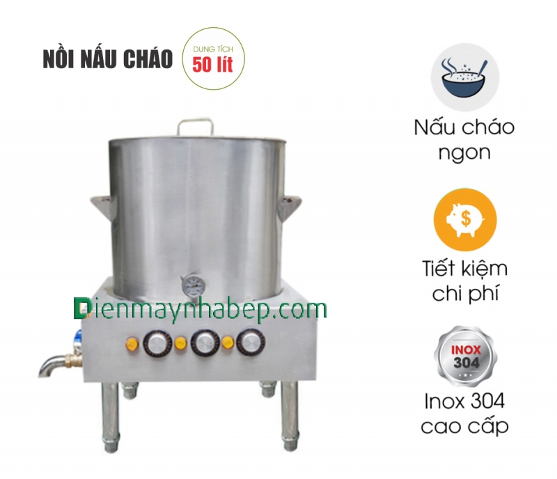 Nồi nấu cháo điện 50L