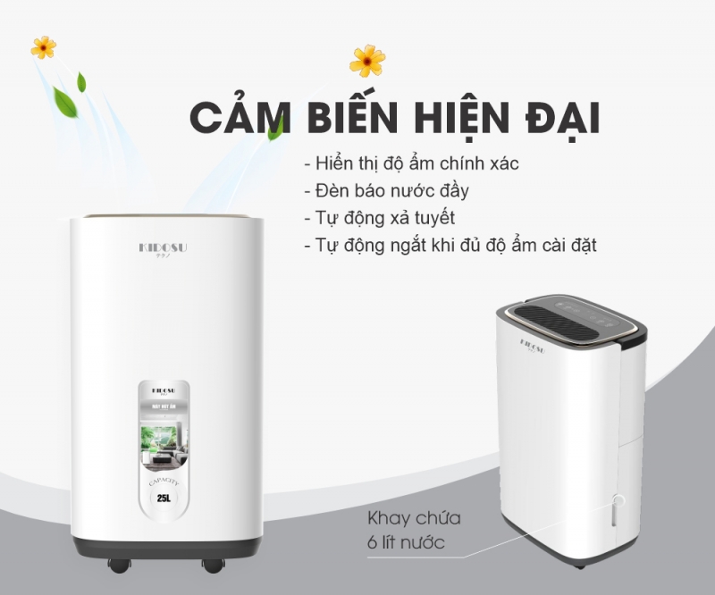 Máy hút ẩm 25 lít Kidosu KD-D26L