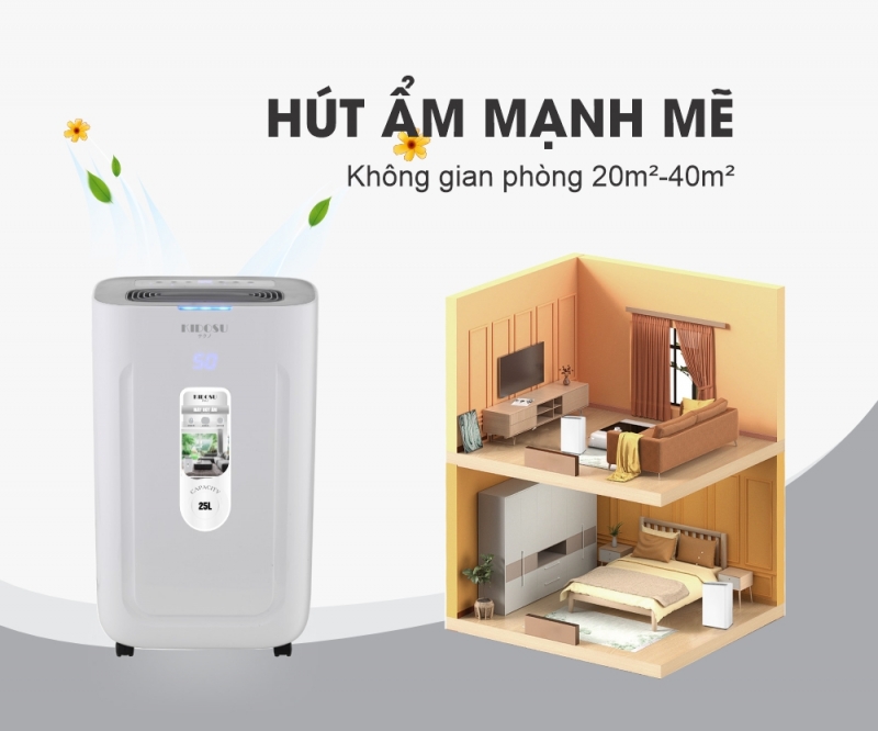 Máy hút ẩm 25 lít Kidosu KD-D28L