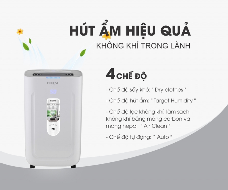 Máy hút ẩm 25 lít Kidosu KD-D28L