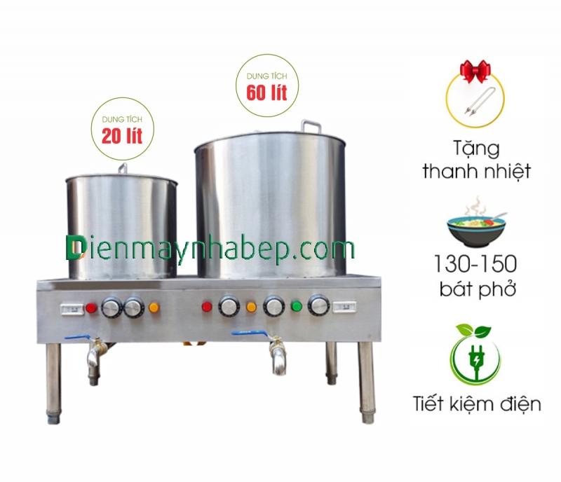 Bộ nồi phở điện 20L - 60L